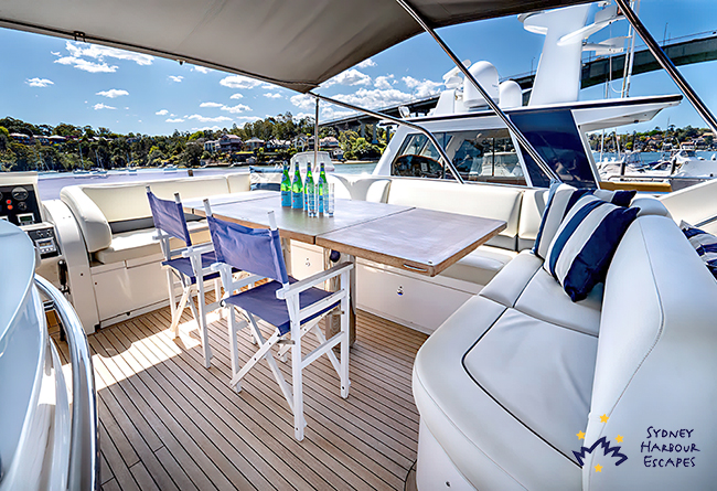 35 Standen Marine   Princess 72   Flybridge Table   